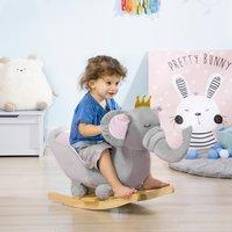 Rocking Horses Homcom Baby Rocking Horse Elephant