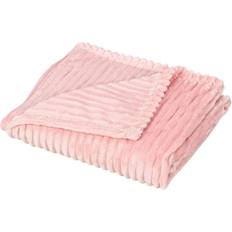 Homcom Fleece Blankets Pink