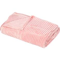 Homcom Fleece Blankets Pink