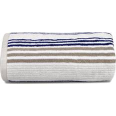 Allure Pair of Merlin Striped Bath Towel Grey, Blue