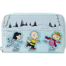 Peanuts Charlie Brown Ice Skating Zip Around Wallet