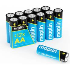 Maplin 120x aa lr6 extra long life 1.5v high performance alkaline batteries