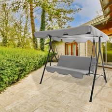 Canopy Porch Swings Garden & Outdoor Furniture Hortus Garden Metal Swing