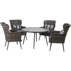 Furniture One Grey Table 5 Patio Dining Set