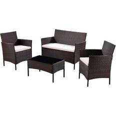 GRS Ives 4PC Garden Cover Outdoor Lounge Set