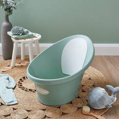 Grey Baby Bathtubs Shnuggle Baby Bath with Plug Eucalyptus