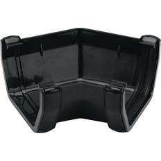 FloPlast Black 114mm Square Line Gutter Angle 135°