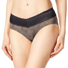 Warner's No Pinching No Problems Dig Free Lace Hipster - Toasted Almond Black Swirl