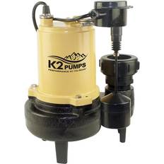 K2 Pumps Sewage Pump Hp Cast Iron With Piggyback Vertical