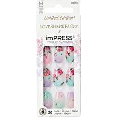 imPRESS LoveShackFancy Limited Edition Medium Coffin Press-On Nails Pieces 30-pack