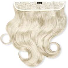 Lullabellz Thick Curly Clip In Hair Extensions 16 inch Bleach Blonde