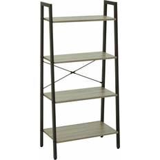 Premier Housewares Bradbury Four Tier Veneer Ladder Book Shelf
