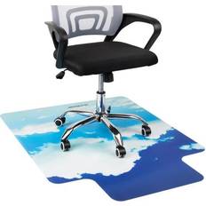 Blue Anti Fatigue Mats Mind Reader 9-to-5 Collection Office Chair Mat Lip Clouds