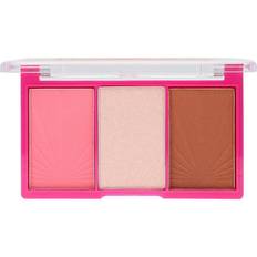 Sunkissed Highlighters Sunkissed hello doll face trio palette blusher, highlighter, bronzer vegan