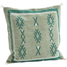 Madam Stoltz Handwoven Cushion Cover Green (60x50)