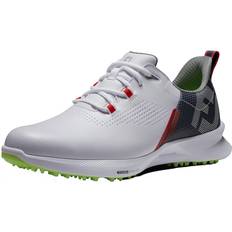 Green - Men Golf Shoes FootJoy Men's Fuel Spikeless Golf Shoes White/Navy/Lime