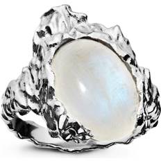 Maanesten Gudinde Ring - Silver/Moonstone