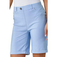 Roman Turn Up Stretch Shorts - Light Blue