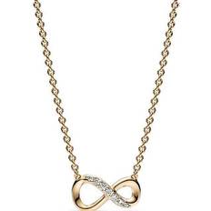 Pandora Sparkling Infinity Collier Necklace - Gold/Transparent