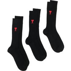 Ami Paris De Coeurs Socks 3-pack - Black