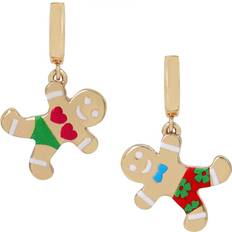 Betsey Johnson Gingerbread Charm Huggies