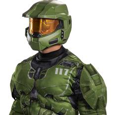 Green Helmets Disguise 105049 master chief full helmet costume mask, adults, green, one