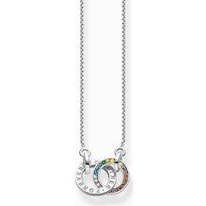 Thomas Sabo Intertwined Rainbow Necklace, Silver, Women