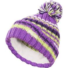 Purple Beanies Children's Clothing Trespass Kids Bobble Hat Candy Light Purple 2/4