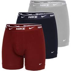 Nike Red Men's Underwear Nike Everyday Cotton Stretch Brief Boxer Shorts Pack Men multicoloured