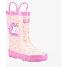 Pink Wellingtons Children's Shoes Cotswold puddle girls wellies unicorn