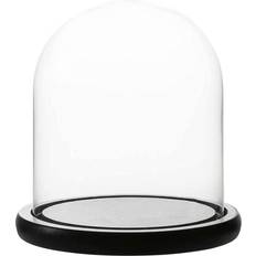 Black Easter Decorations WHOLE HOUSEWARES Clear Glass Dome Tabletop Bell Jar Display