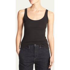 Vince Scoop-Neck Tank Top BLACK