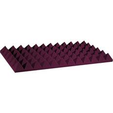 Auralex 4x24x24" Studiofoam Pyramid Absorption Panel, 6-Piece, Burgundy