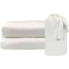 Bamboo Pillow Cases BedVoyage Eco-Melange 300tc Pillow Case White