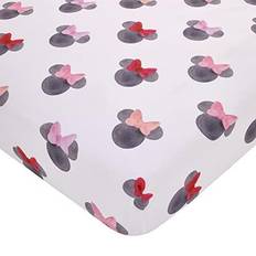 Disney Minnie Mouse Watercolor Minnie Ears Nursery Fitted Crib Sheet