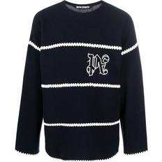 Palm Angels Embroidered Jacquard Sweater