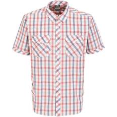 Trespass Men's Short Sleeve Checked Shirt Hopedale Red