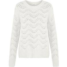 Pieces Bibi Patterned Knitted Top - Birch