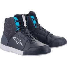 Turquoise - Women Shoes Alpinestars MC-Sko Chrome Waterproof Dame, Sort Asfalt/Turkis