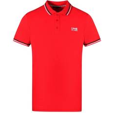 Cavalli Class Twinned Tipped Collar Red Polo Shirt