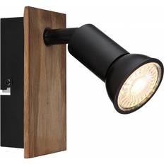 Globo Lighting Drew Black/Brown Wall light 3cm