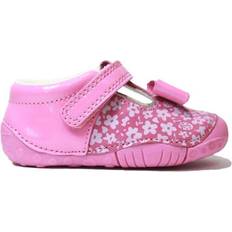Pink Roller Shoes Children's Shoes Wiggle, Pink nubuck/patent girls t-bar pre-walkers