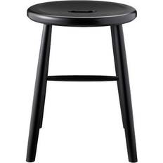 FDB Møbler J27 Black Seating Stool 45cm