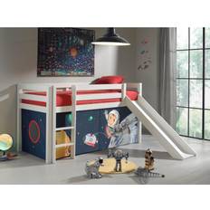 Vipack Furniture Spielbett Spaceman mit Rutsche, weiß