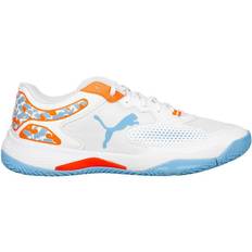 Puma Racket Sport Shoes Puma Solarcourt RCT Padelschuhe Für Damen, Weiß/Blau/Schwarz, Größe: 46.5, Schuhe