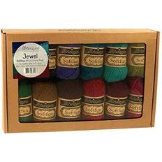 Scheepjes Yarn Softfun 12 x 20g skeins Color Pack 65706 Jewel