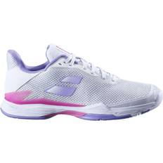 Laced Racket Sport Shoes Babolat Women's Jet Tere All Court Tennis Shoes, 9, White