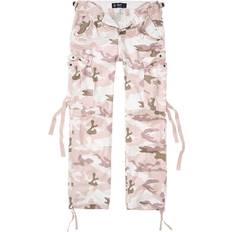 Pink - W34 - Women Trousers Brandit Damen 11001 Hose, Candy Camo
