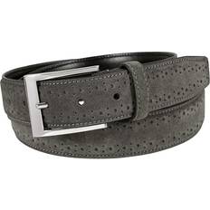 Florsheim Men's Belt, Lucky Suede, Gray