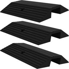 vidaXL Bridge Threshold Ramps 3 pcs 49x39x7.5 cm Rubber